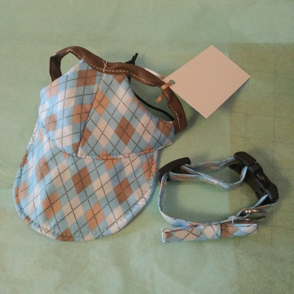 8388 Dog Hat and Bow-Tie Collar
